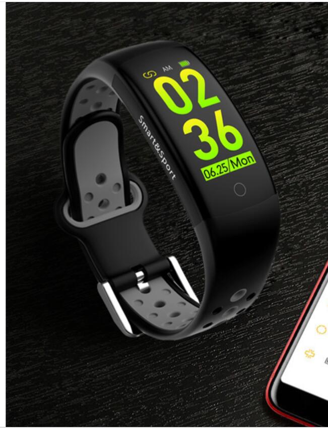 Q6S Smart couleur écran Bracelet pression artérielle surveillance de la fréquence cardiaque étape montre de sport