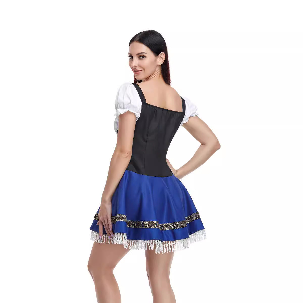 Uniforme de femme de chambre d'Halloween, robes de barmaid