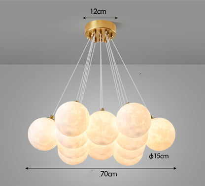 Nordic Modern Minimalist Creative Moon Bubble Living Room Chandelier