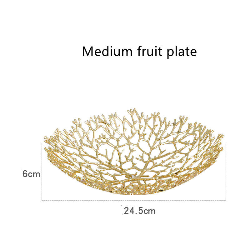 Mesa de centro para sala de estar, plato de fruta, decoración, merienda de fruta