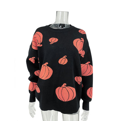 Le pull citrouille d'Halloween décontracté et confortable