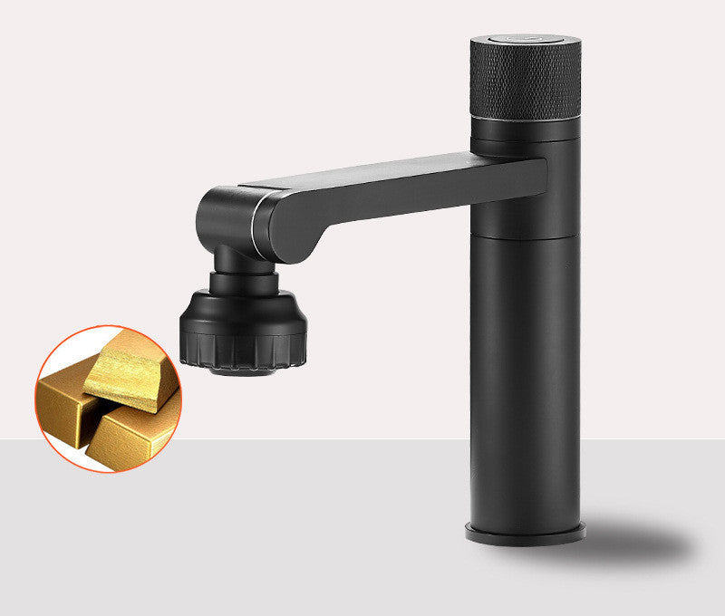 Basin Faucet All Copper Basin Hot And Cold Faucet Wash Basin Bathroom Basin Rotatable Shower Nozzle Multi-function