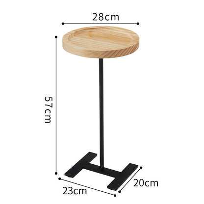 Mini mesa de madera maciza de ángulo estrecho, sala de estar, dormitorio, sofá, mesa pequeña