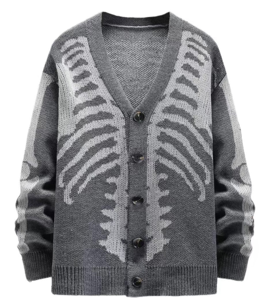 Autumn And Winter Sweater Coat Jacquard Halloween Knitted Cardigan