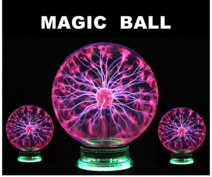 Boule de foudre Plasma, lumière magique électronique, boule à Induction électrostatique, boule magique avec musique, 4, 5, 6 pouces