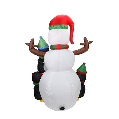 Inflatable Christmas Snowman LED Luminous Ornaments Holiday Decorations