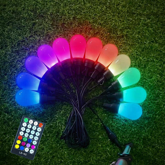 Lámpara de exterior Cadena RGB Atmósfera de siete colores Decoración navideña