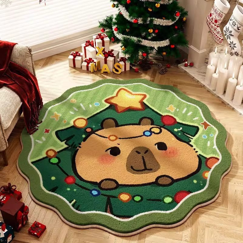 Round Kappabala Christmas Carpet Home Cashmere-like