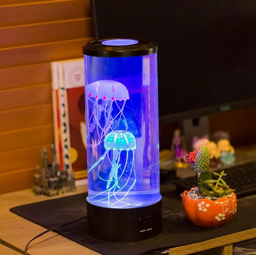 Lampe LED pour aquarium à méduses, veilleuse alimentée par USB