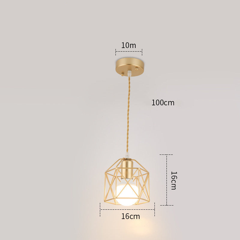 Petites lampes et lanternes en fer forgé, personnalité et créativité post-modernes simples