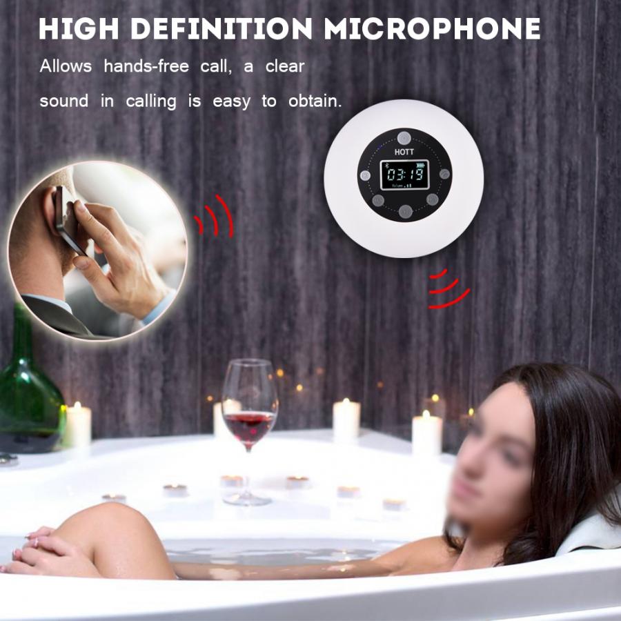 Haut-parleur Bluetooth dans la salle de bain