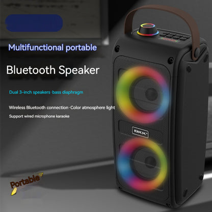 Altavoz Bluetooth portátil Altavoz con luz de color