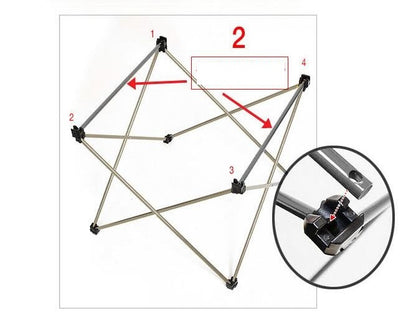 Mesa de picnic portátil de aleación de aluminio ligera de aviación de mesa plegable pequeña para acampar al aire libre