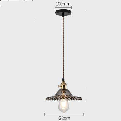 Nordic Minimalist Glass Chandelier Old Shanghai Retro