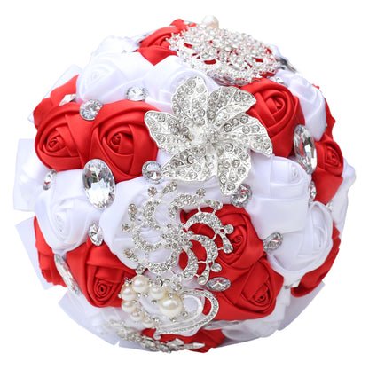 Bridal Finished Satin Bouquet Wedding Ribbon Handheld