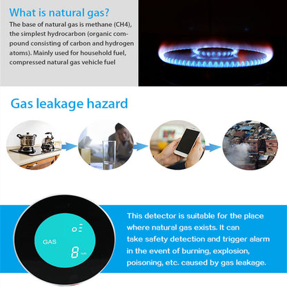 Detector de gas inalámbrico inteligente WIFI