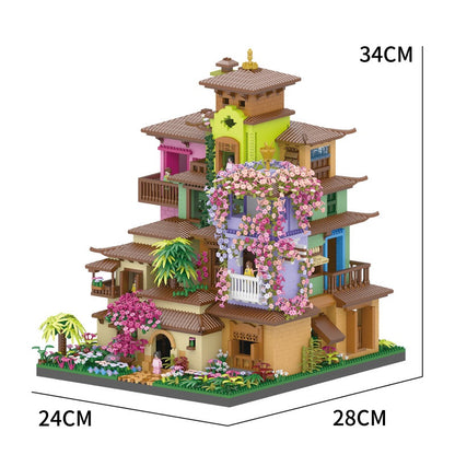 Ornements de modèle de bloc de construction assemblés à la main pour la construction de micro-particules