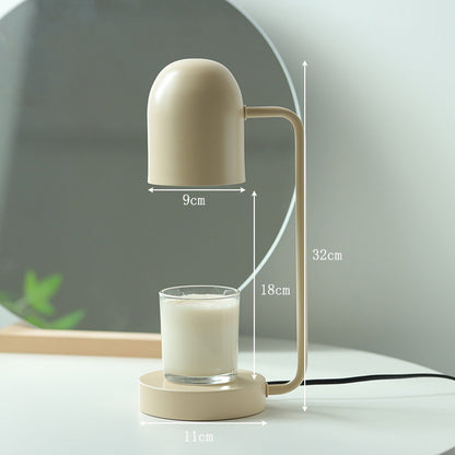 Lampe à cire d'aromathérapie de chevet de chambre à coucher, minuterie à intensité variable