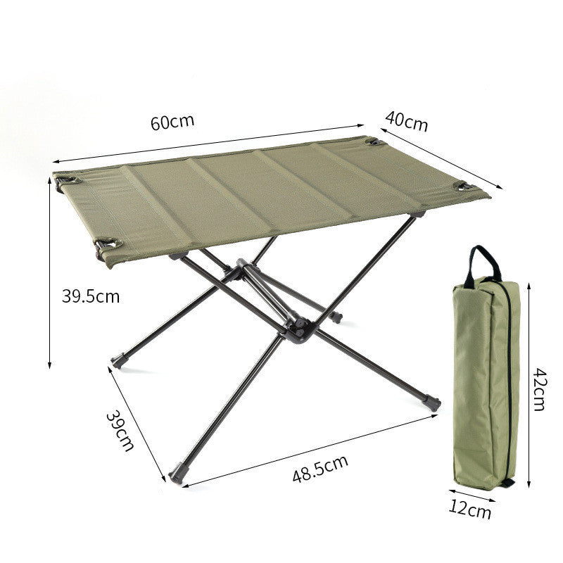 Table et chaise pliantes ultralégères portatives en alliage d'aluminium, tabouret d'extérieur