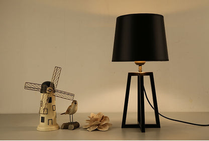 Metal New Chinese Bedroom Bedside Simple Table Lamp