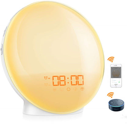 Simulation Nature Sounds Sleeping Light Alarm Clock