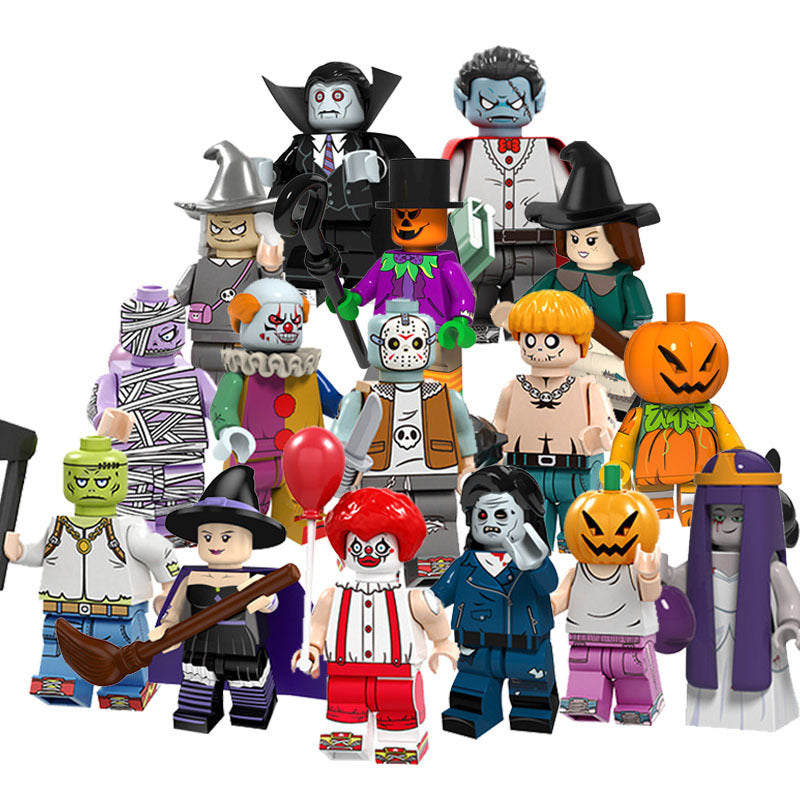 16 bloques de juguete de Halloween