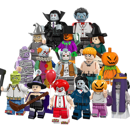 16 bloques de juguete de Halloween