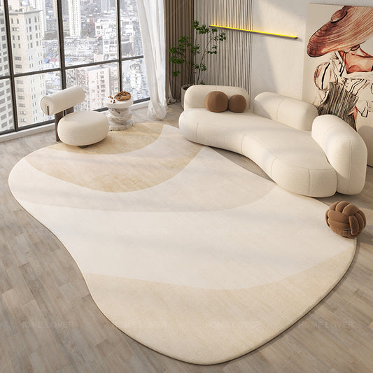 Irregular Shaped Simple Bedroom Household Carpet