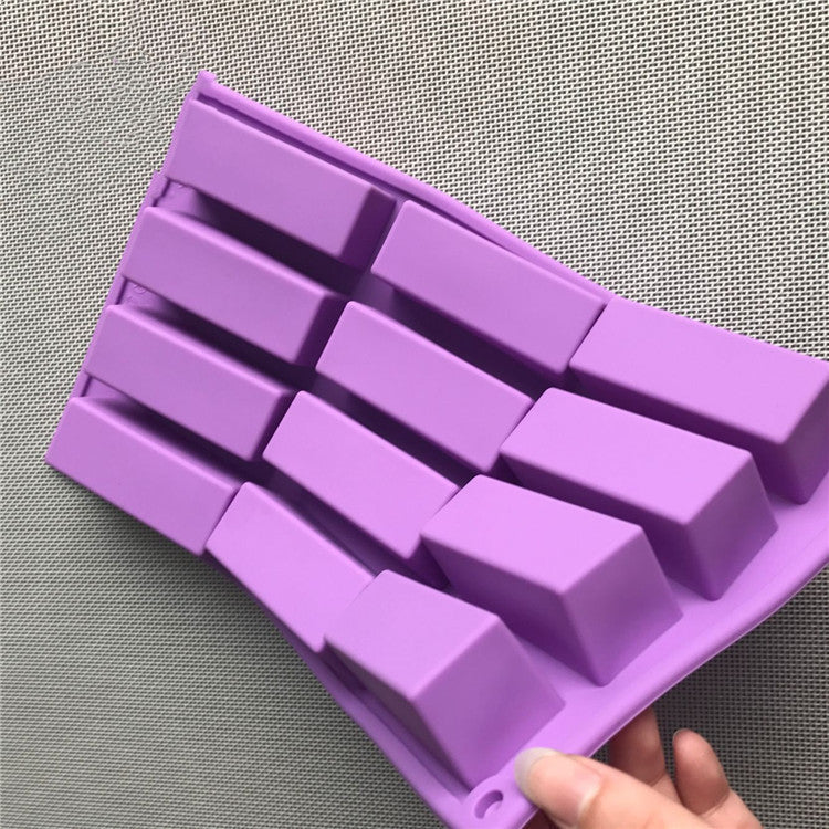 Purple Rectangular Silicone Cold Soap Mold