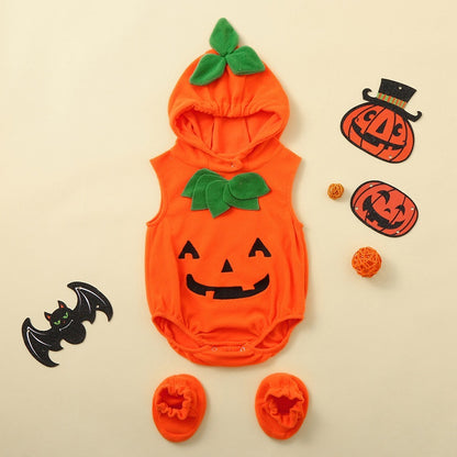 Ropa de bebé, moda, disfraces de Halloween, disfraz de calabaza, mono de Halloween