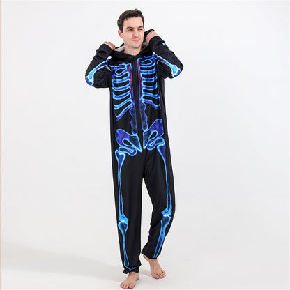 Conjunto de pijamas familiares de Halloween de estilo europeo y americano