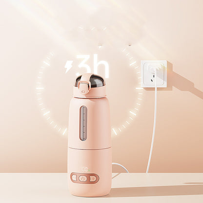 Mélangeur de lait Portable sans fil, tasse thermostatique, charge et isolation rapides USB