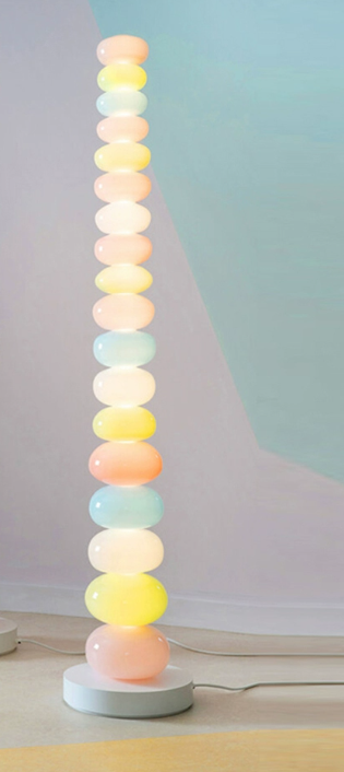 Rainbow Candy Lampadaire Fille Macaron