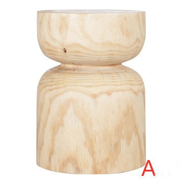 Nordic Homestay Log Stool Decoration Tea Table