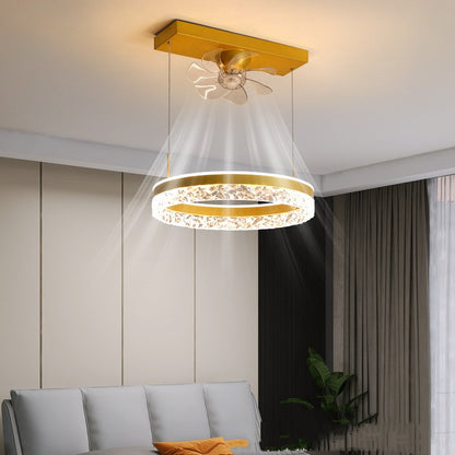 The New Ceiling Light Invisible Fan Scandinavian Light Luxury Ceiling Fan Light