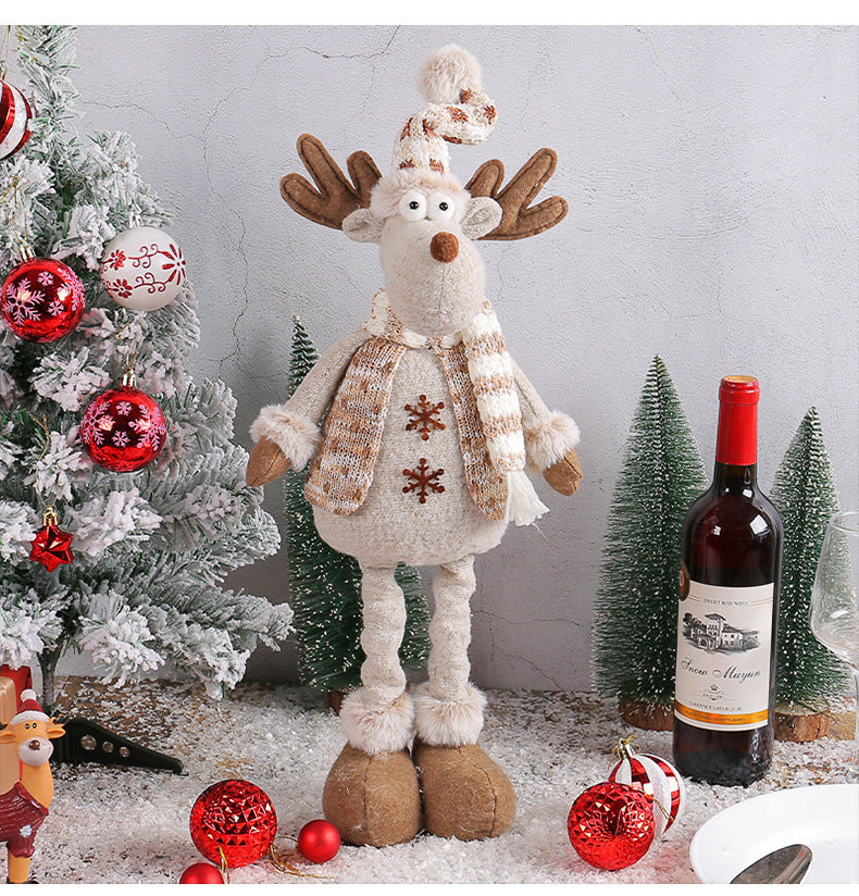 Muñeco de nieve retráctil para decoración de escaparates de Navidad