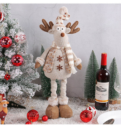 Muñeco de nieve retráctil para decoración de escaparates de Navidad