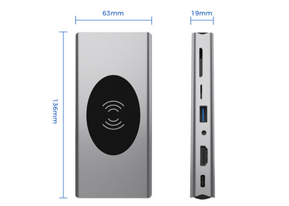 Station d'accueil HUB pour ordinateur portable TYPE-C