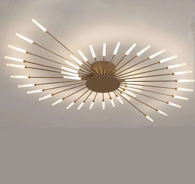 Nordic Minimalist Modern Atmosphere Living Room Fireworks Led Ceiling Light