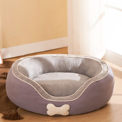 Lit pour animaux de compagnie, canapé doux, chaud d'hiver, tapis de lit pour chien, banc, niche de sommeil pour chat, chiot, maison pour animaux de compagnie, petit et moyen chat, fournitures pour animaux de compagnie