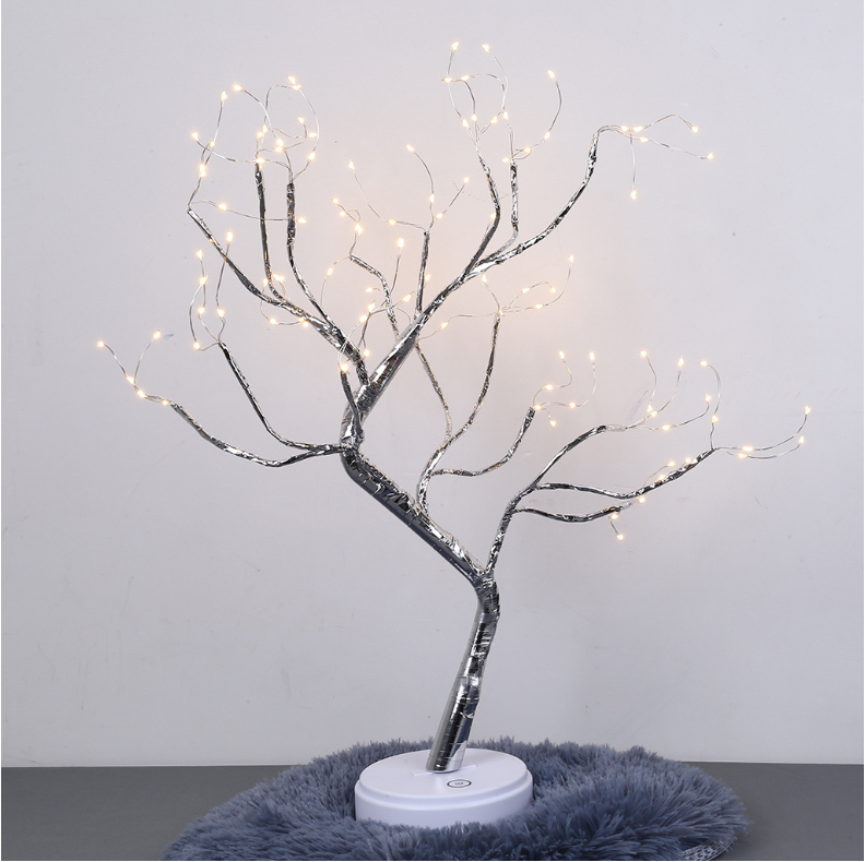 Arbre lumière interrupteur tactile perle étoile veilleuse