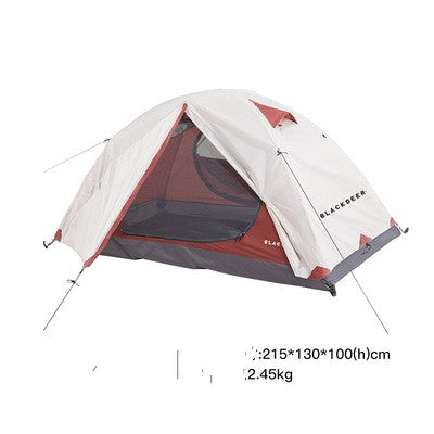 Outdoor Layer Storm-proof Wilderness Camping Hiking Travel Double Thickened Portable Four-season Hilly Tent