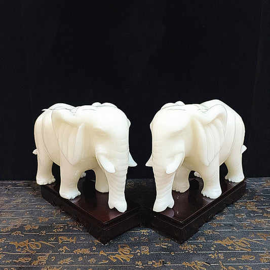 Jade Elephant Decoration Jade Office Home Store Opened Jade Animal Handicraft Decoration