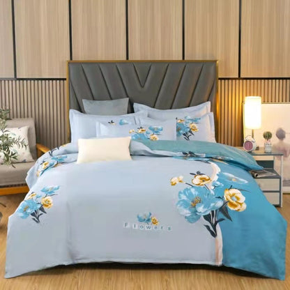 Thickened Brushed Four-piece Winter Bed Sheet And Duvet Cover Three-piece Bedding Set