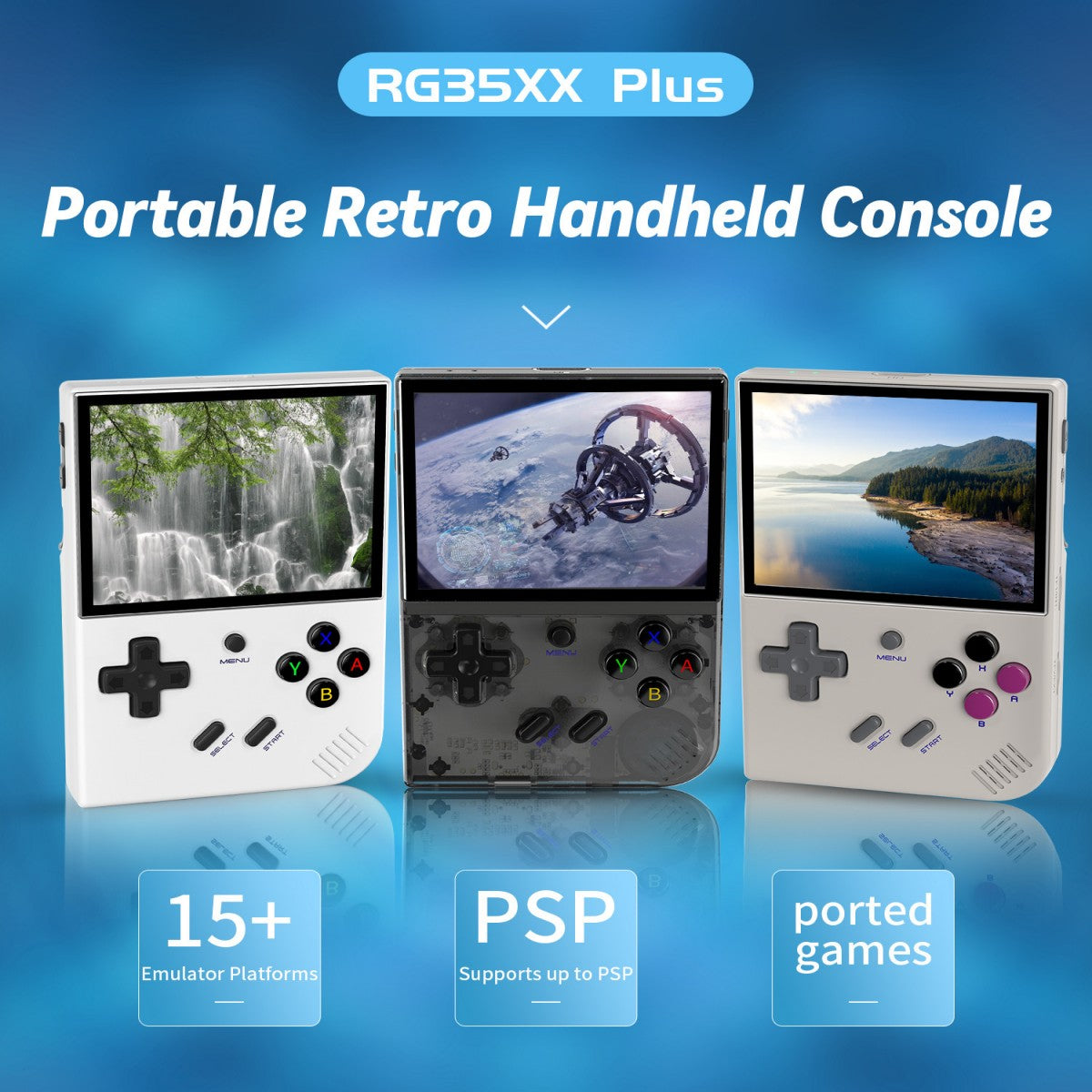 Máquina de juegos portátil retro vertical RG35XX PLUS