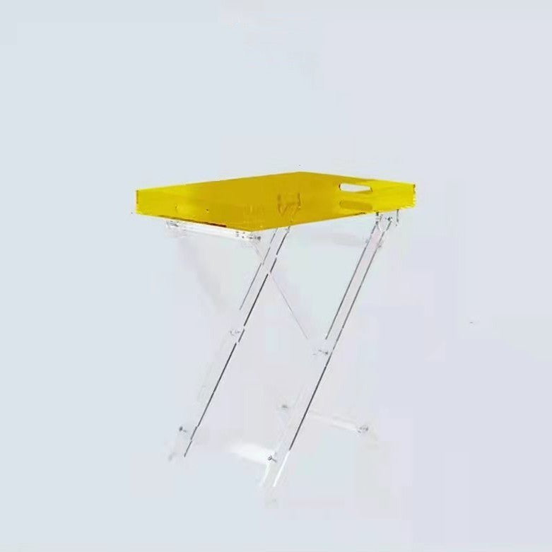 Petite table pliante en acrylique transparent