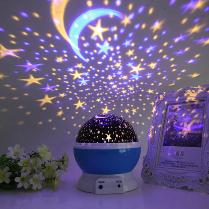 Proyector de luz LED, luz nocturna de cielo estrellado USB, lámpara giratoria para mesita de noche para niños, decoración del hogar, escritorio, atmósfera de luz