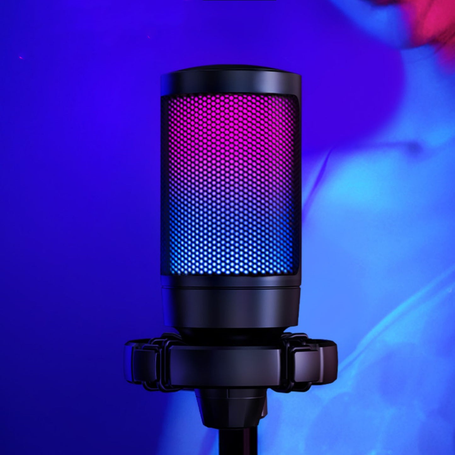 A6 Microphone RGB lumières ordinateur de bureau dédié doublage