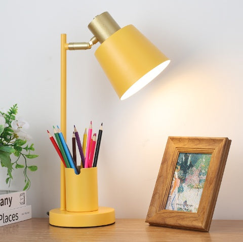 Learning Special Creative Pen Holder Eye Protection Small Table Lamp