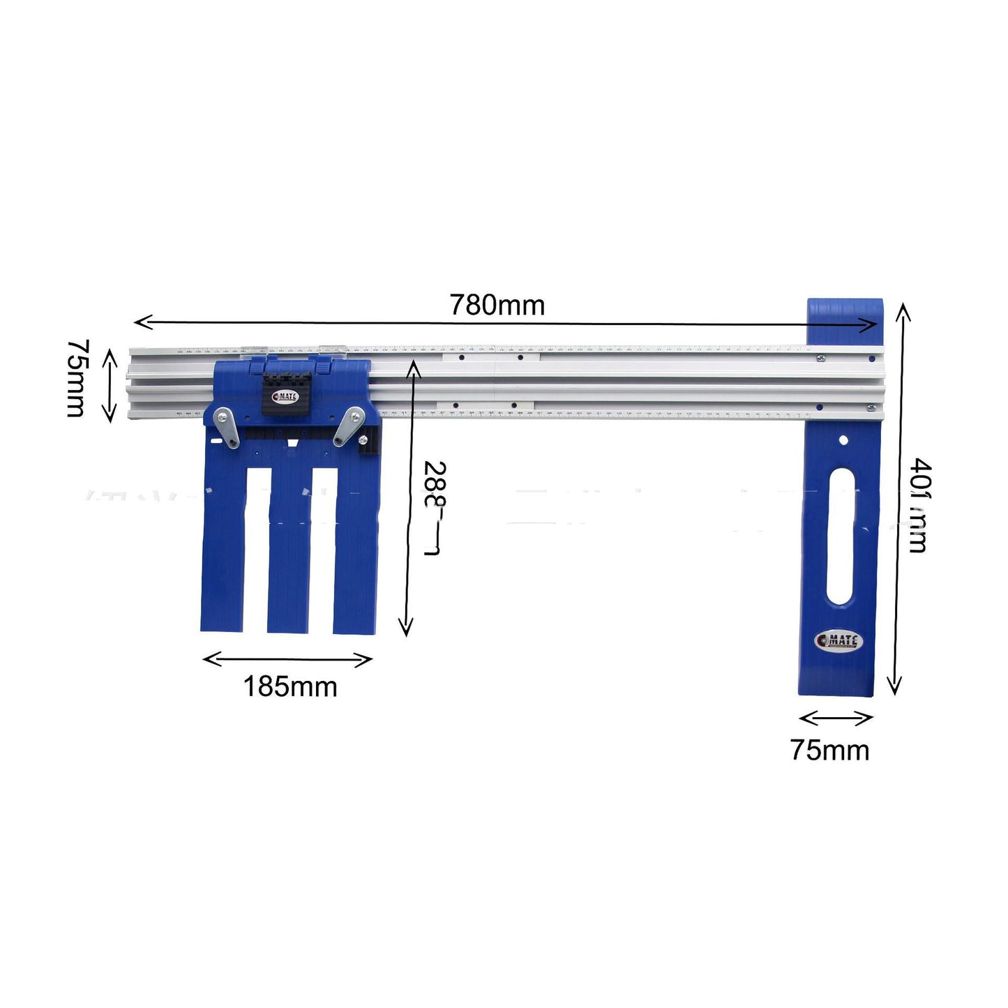 Heavy Duty Circular Table Saw Guide Rail Track